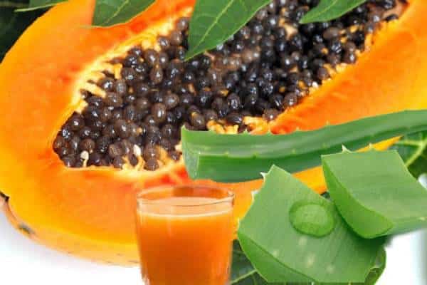 Jugo aloe vera y papaya