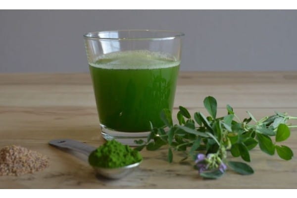 jugo de alfalfa para el cabello